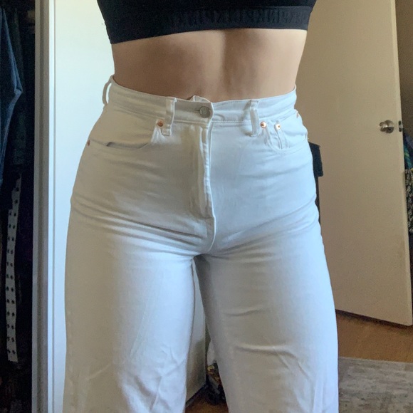 GAP White Wide Leg Jeans - Picture 1 of 2